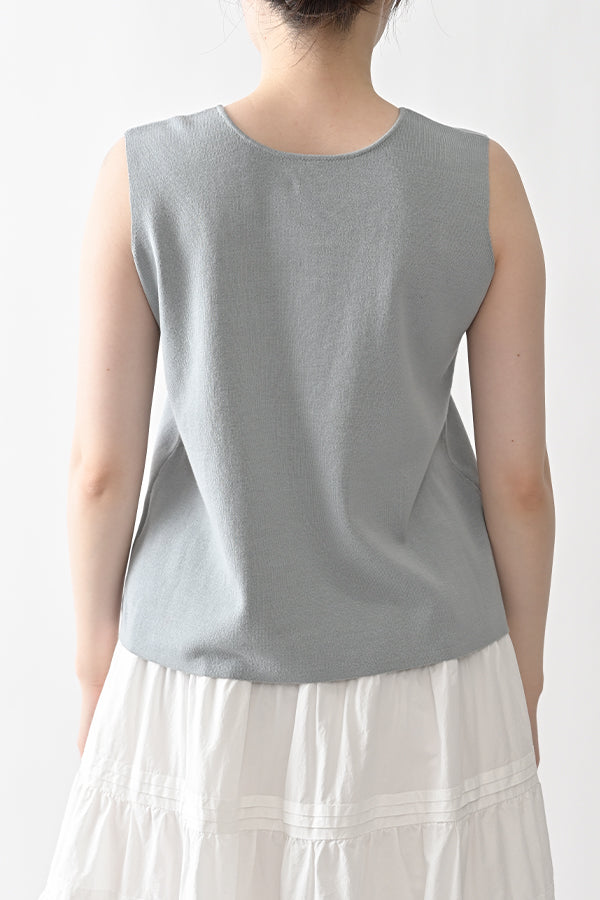 2-Way Full Milano Knit Sleeveless Pullover