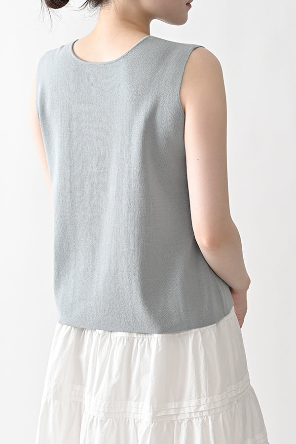 2-Way Full Milano Knit Sleeveless Pullover