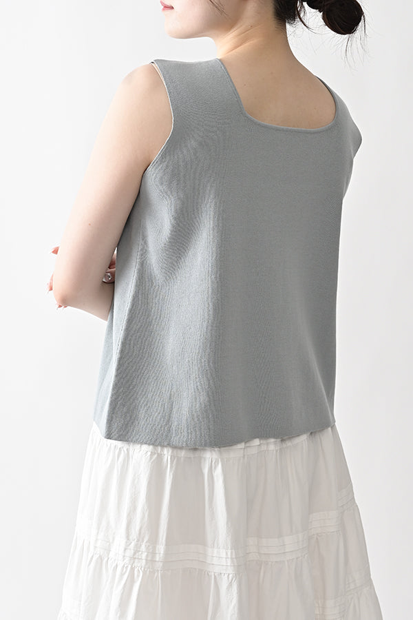 2-Way Full Milano Knit Sleeveless Pullover