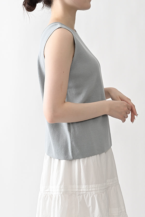 2-Way Full Milano Knit Sleeveless Pullover