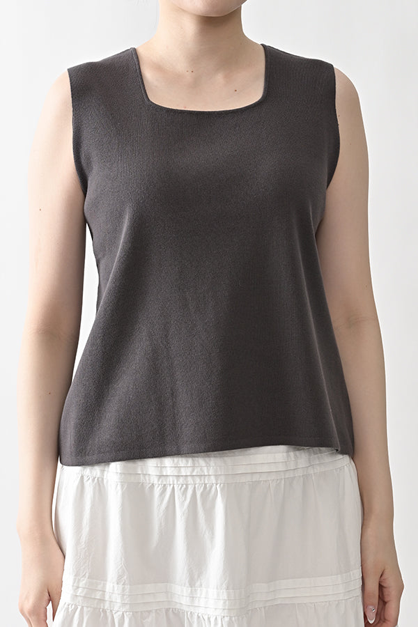 2-Way Full Milano Knit Sleeveless Pullover