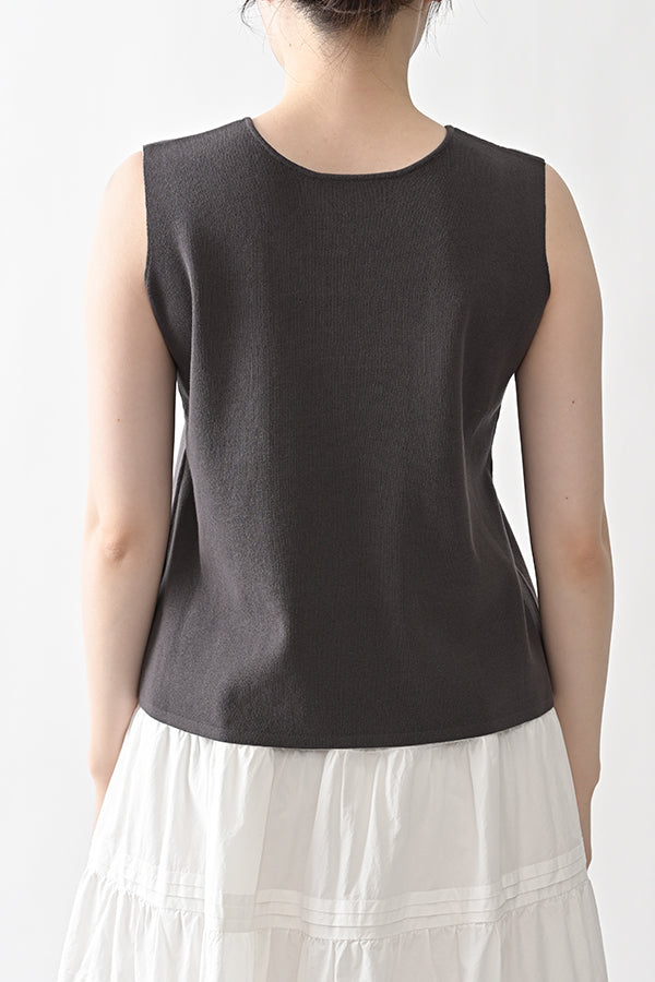 2-Way Full Milano Knit Sleeveless Pullover
