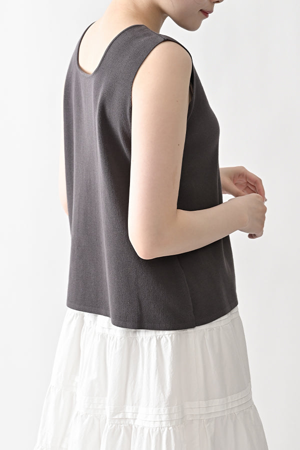 2-Way Full Milano Knit Sleeveless Pullover