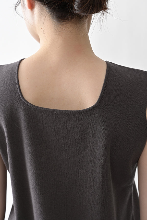 2-Way Full Milano Knit Sleeveless Pullover