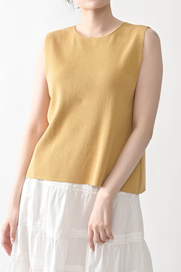 2-Way Full Milano Knit Sleeveless Pullover