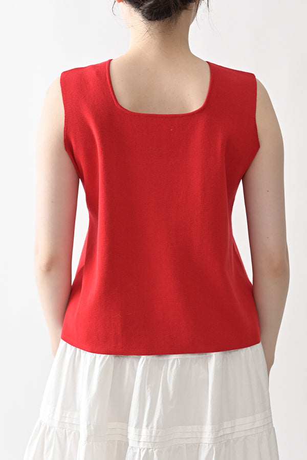 2-Way Full Milano Knit Sleeveless Pullover