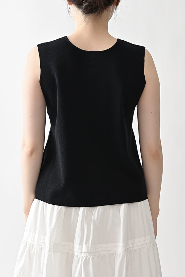 2-Way Full Milano Knit Sleeveless Pullover