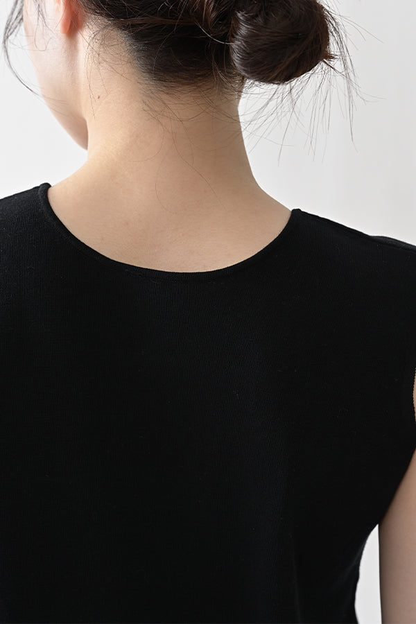 2-Way Full Milano Knit Sleeveless Pullover