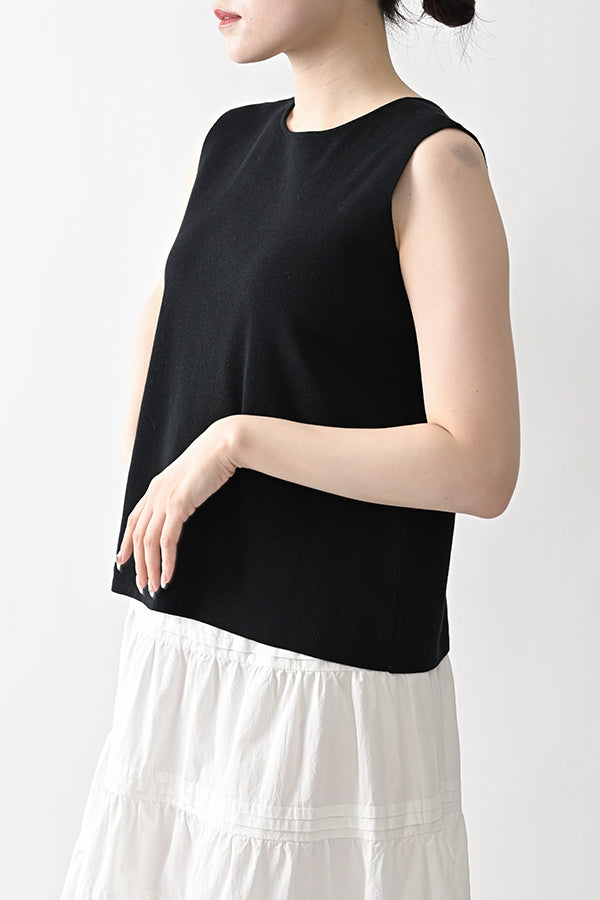 2-Way Full Milano Knit Sleeveless Pullover