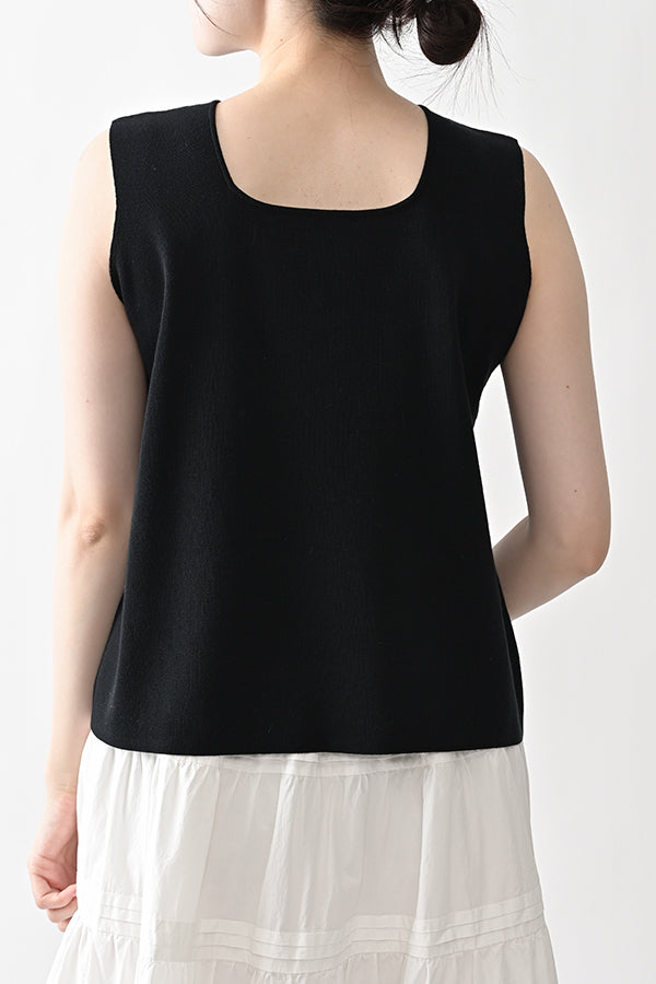 2-Way Full Milano Knit Sleeveless Pullover