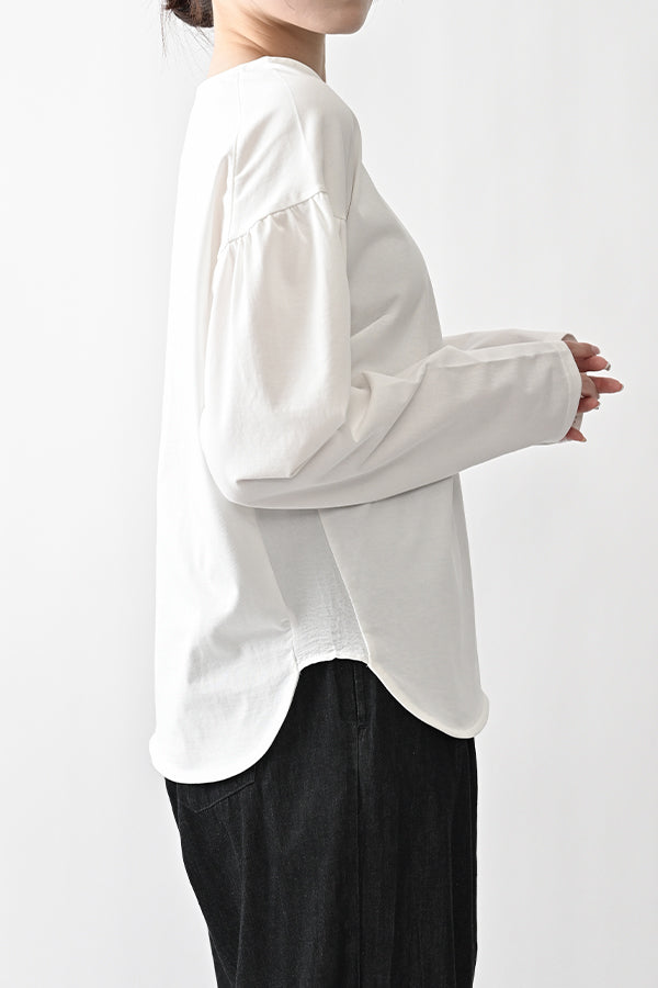Gather Sleeve Long Sleeve T-Shirt
