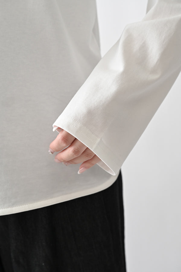 Gather Sleeve Long Sleeve T-Shirt
