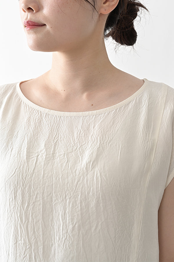Boat Neck Pullover with Lace Hem