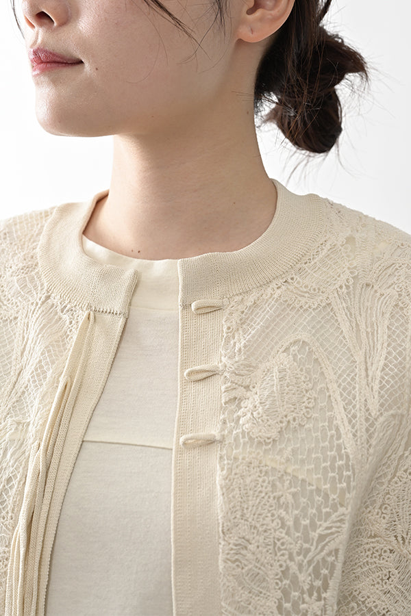 Floral Veil Cardigan