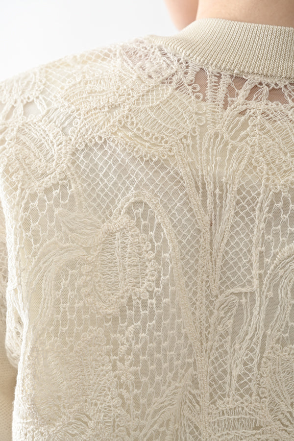 Floral Veil Cardigan