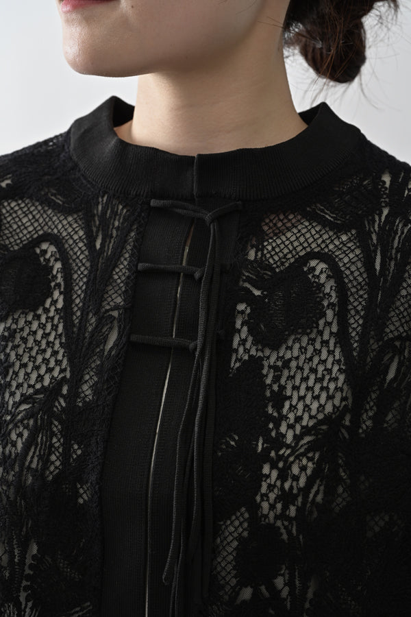 Floral Veil Cardigan