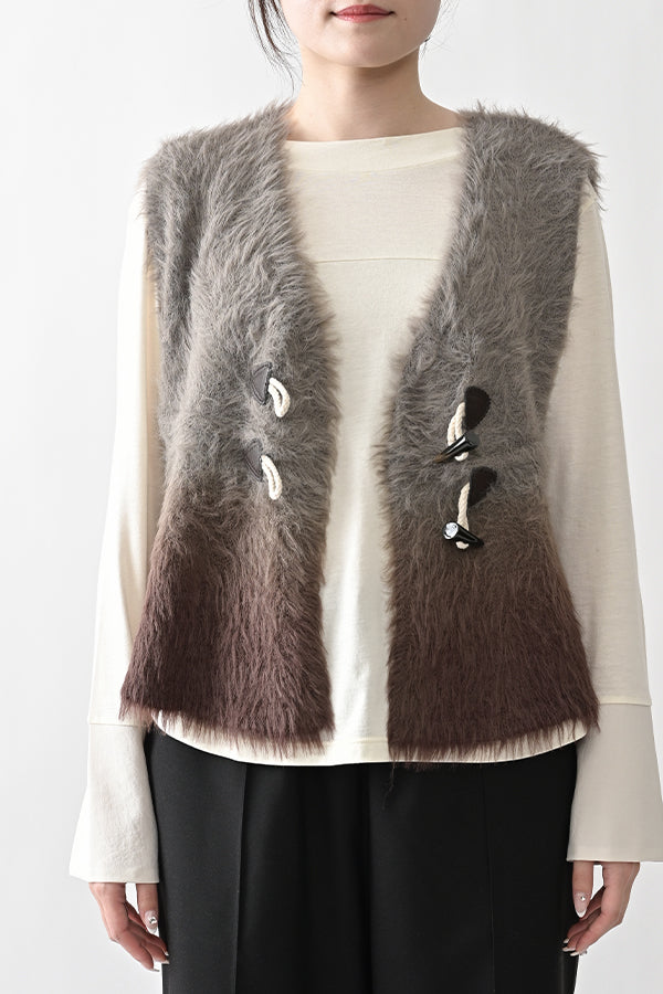 Space-Dyed Feather Flare Vest