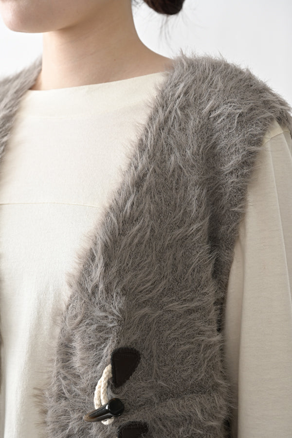 Space-Dyed Feather Flare Vest