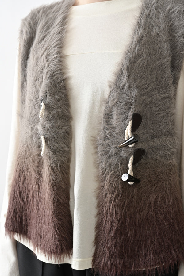 Space-Dyed Feather Flare Vest