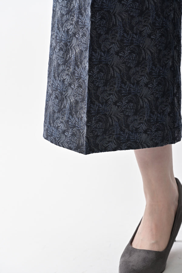 Jacquard Wide-Leg Trousers