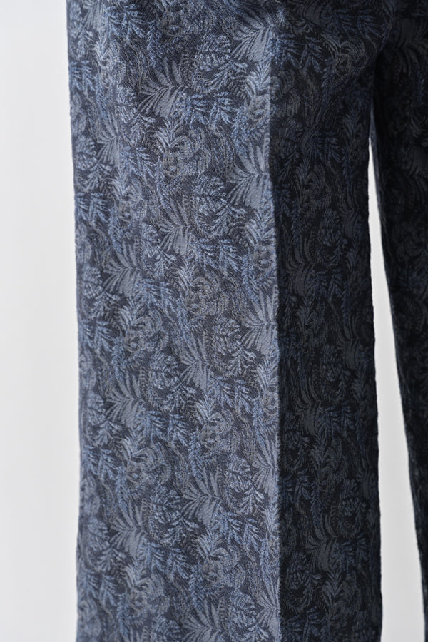 Jacquard Wide-Leg Trousers