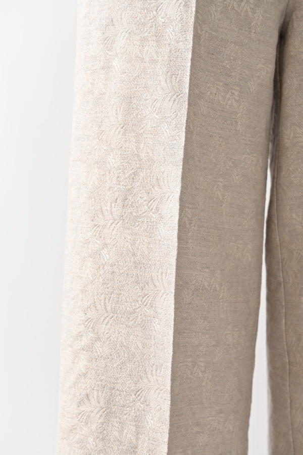 Jacquard Wide-Leg Trousers