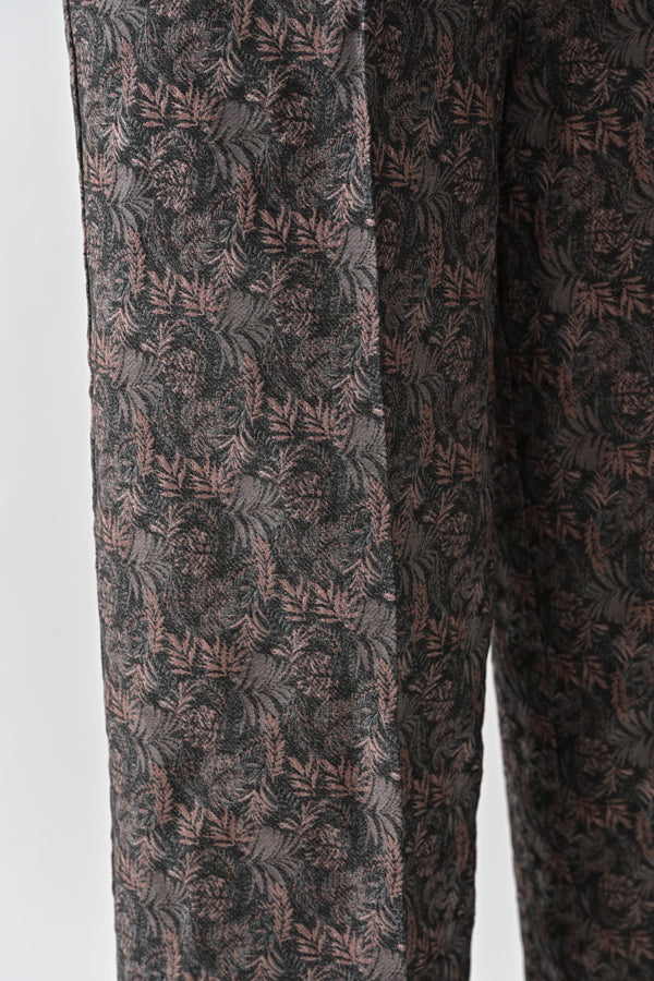Jacquard Wide-Leg Trousers
