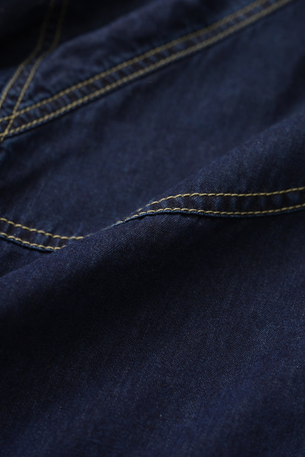 Curve Patch Denim Jacket