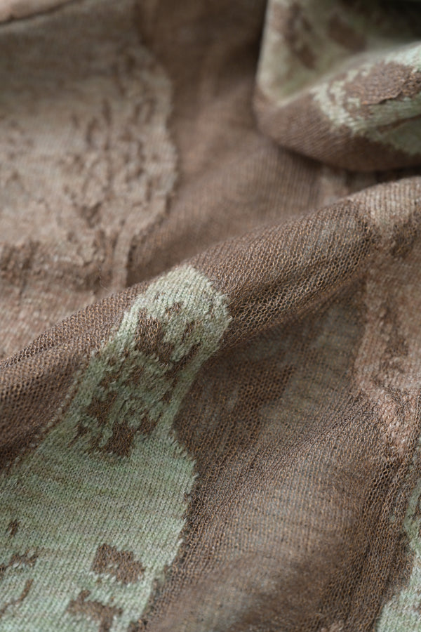 Sheer Camouflage Hooded Cardigan