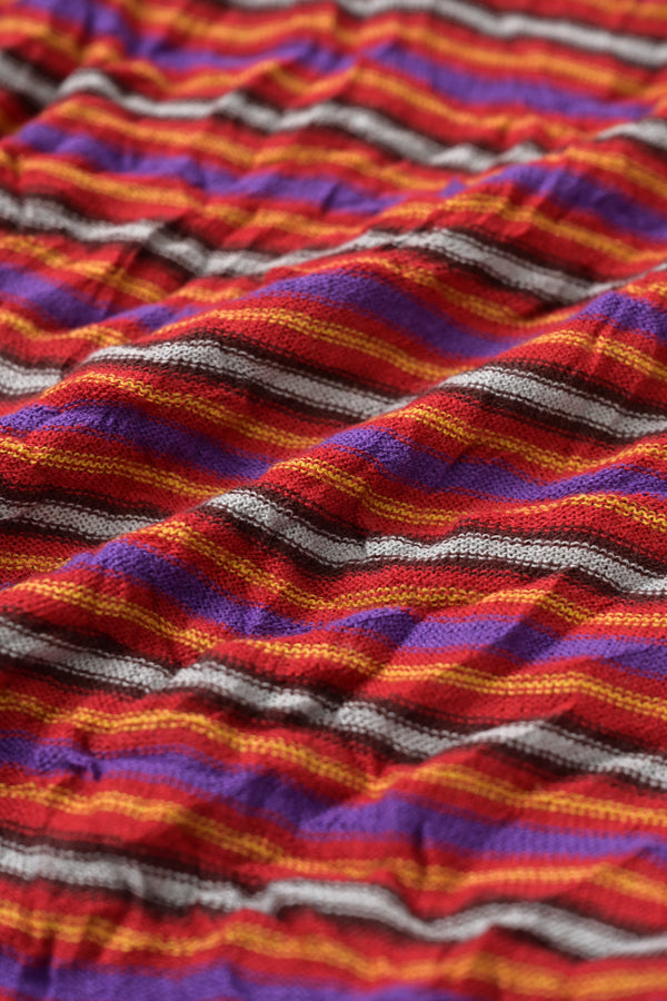 Crinkled Stripe Pullover