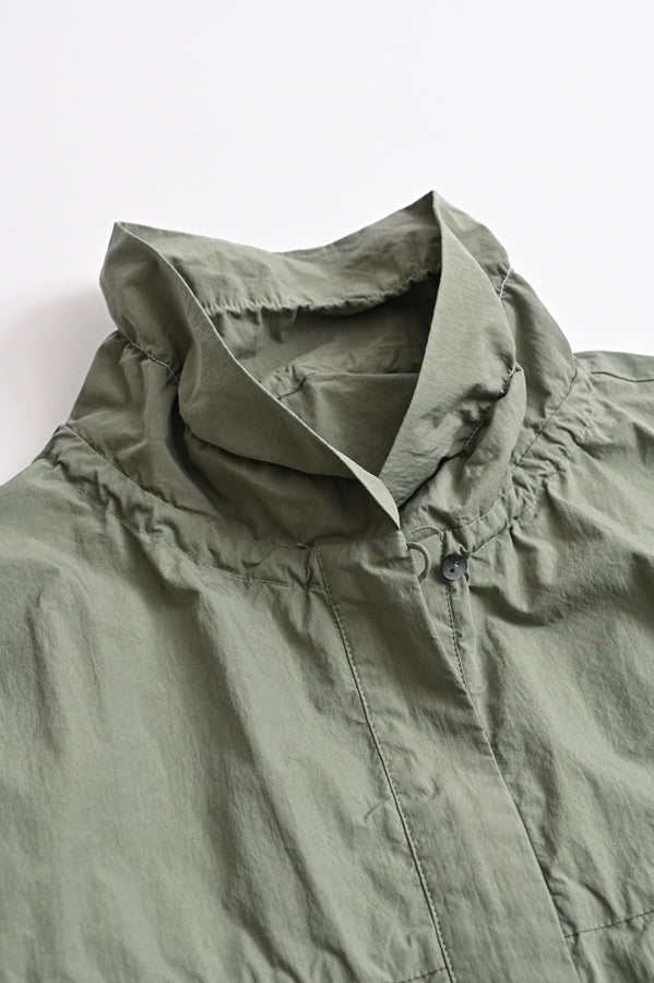 Shirred Collar Dolman Blouson