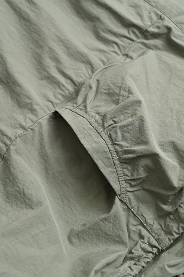 Shirred Collar Dolman Blouson
