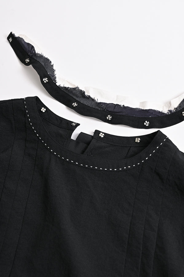2-Way Detachable Collar Dress