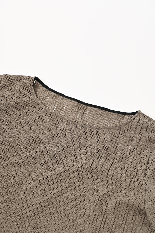 Lace Panel Pullover