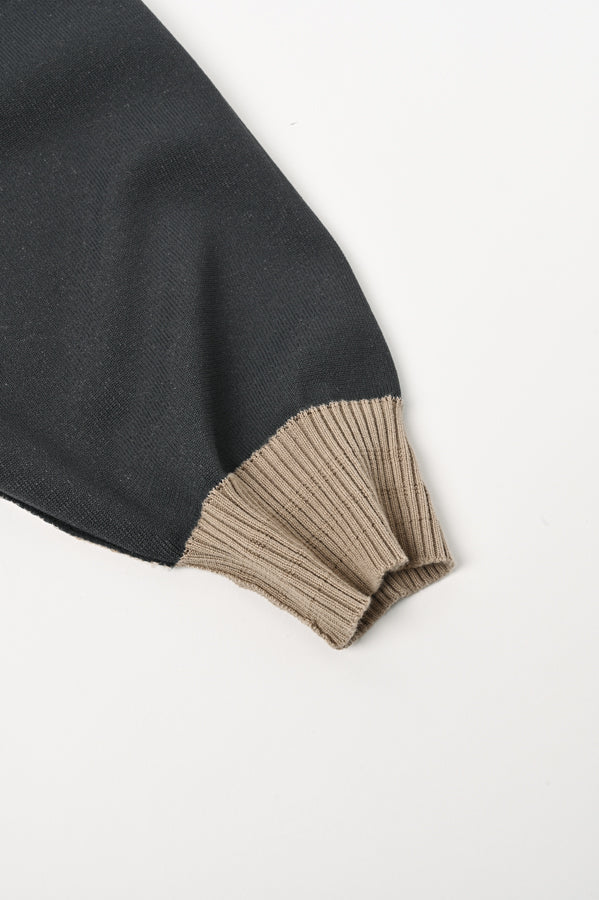 Sweat-Like Reversible Knit Pullover