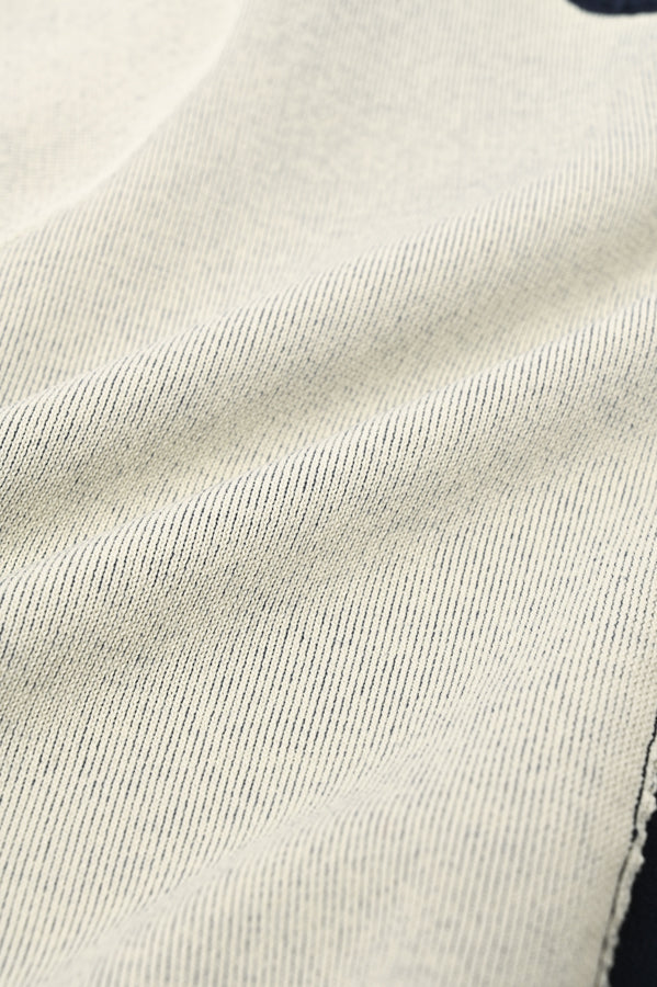Sweat-Like Reversible Knit Cardigan