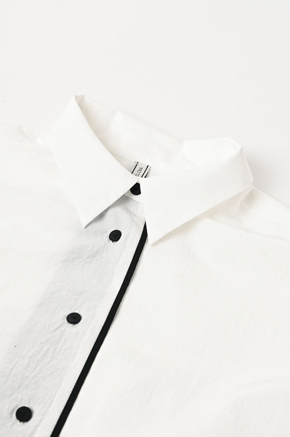Airy Back Gather Shirt