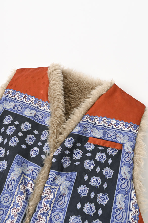 Fur Print Vest