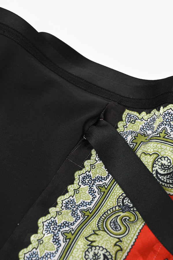 Vintage Scarf Print Skirt