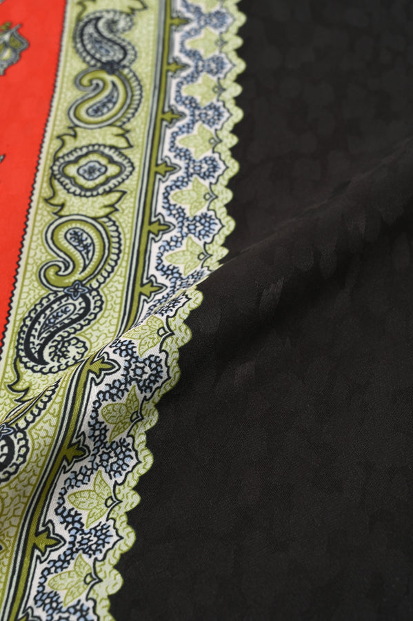 Vintage Scarf Print Skirt