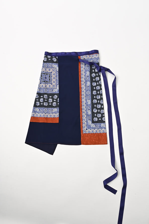 Vintage Scarf Print Skirt