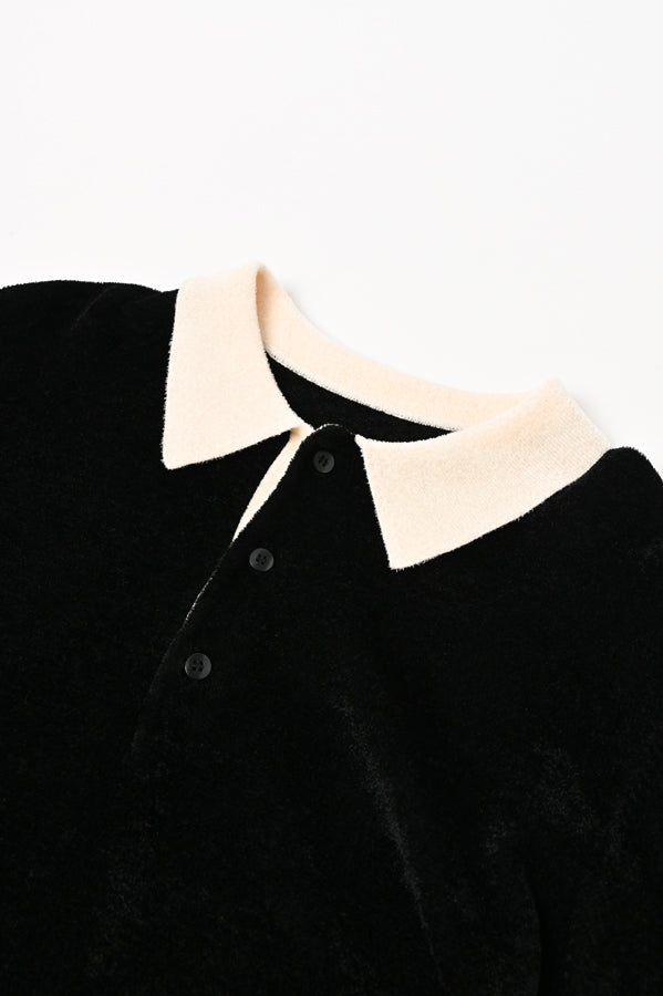 Collared Pile Knit Pullover