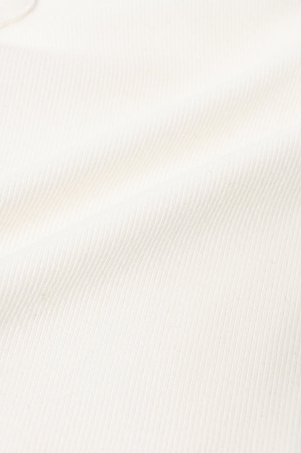 Henley Neck Round Hem Pullover