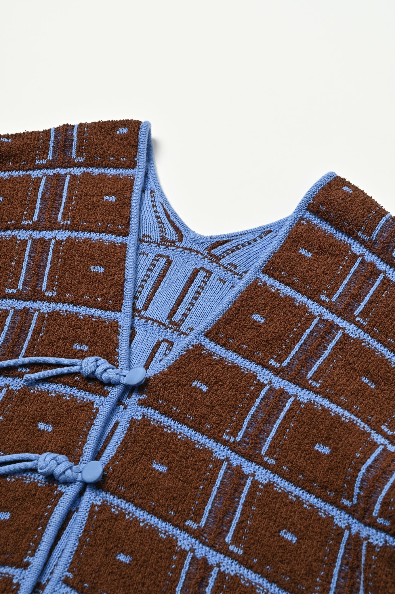 Reversible Geometric Drop Cardigan