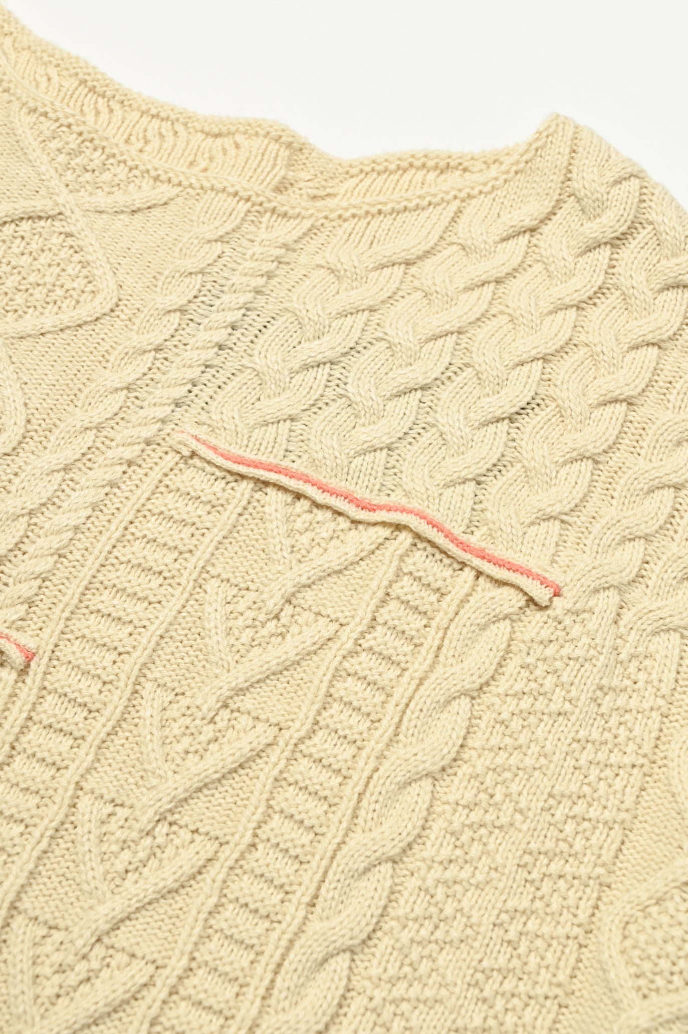 Cable Patchwork Pullover