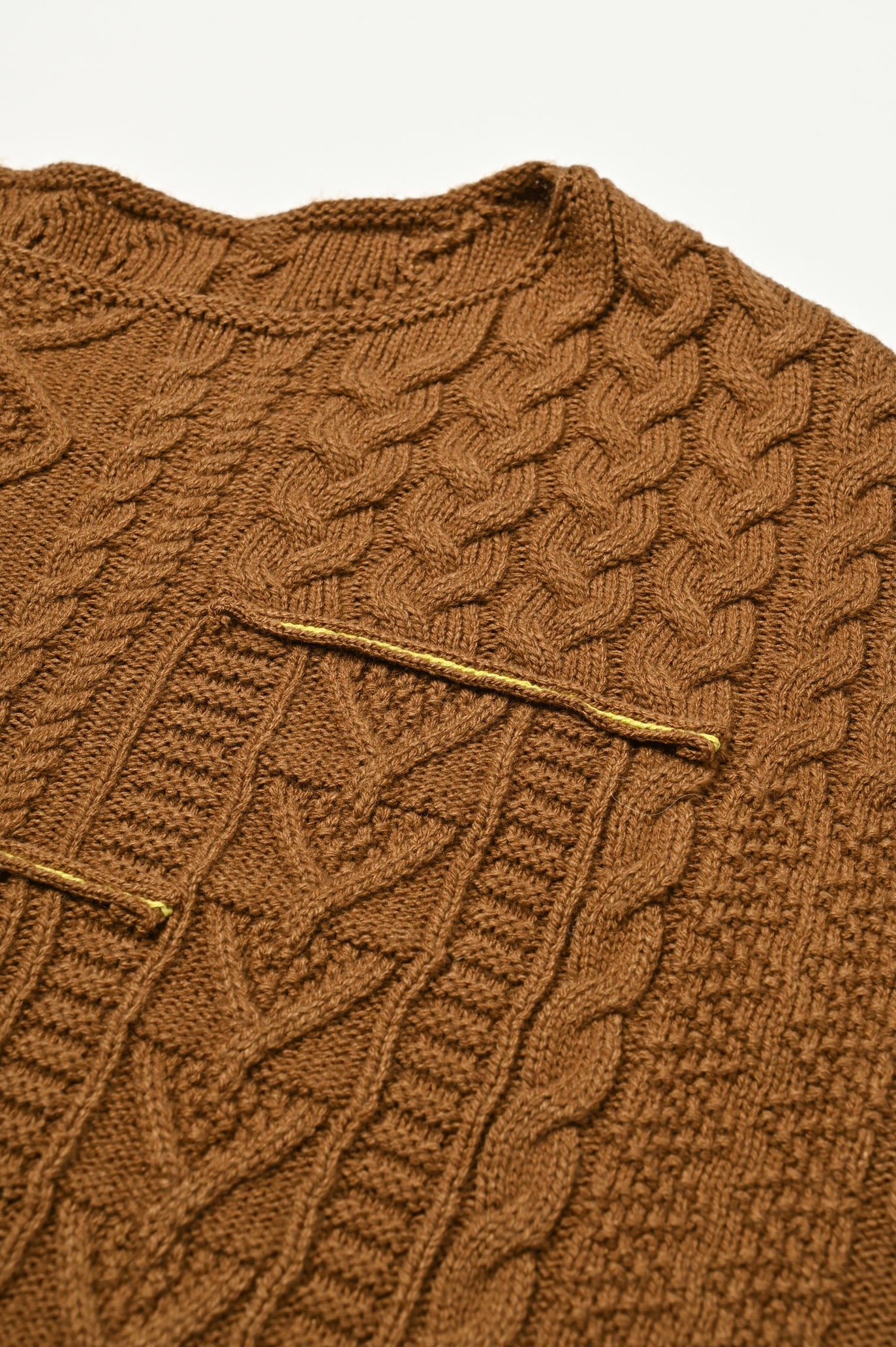 Cable Patchwork Pullover