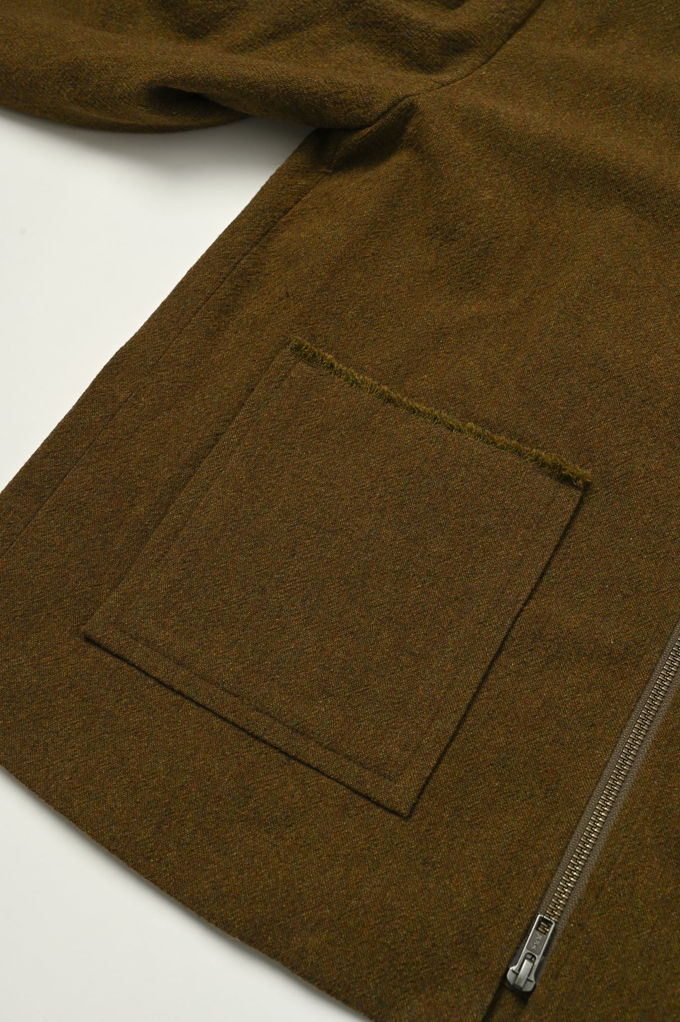 Wool-Cotton Tweed 3-Pocket Jacket