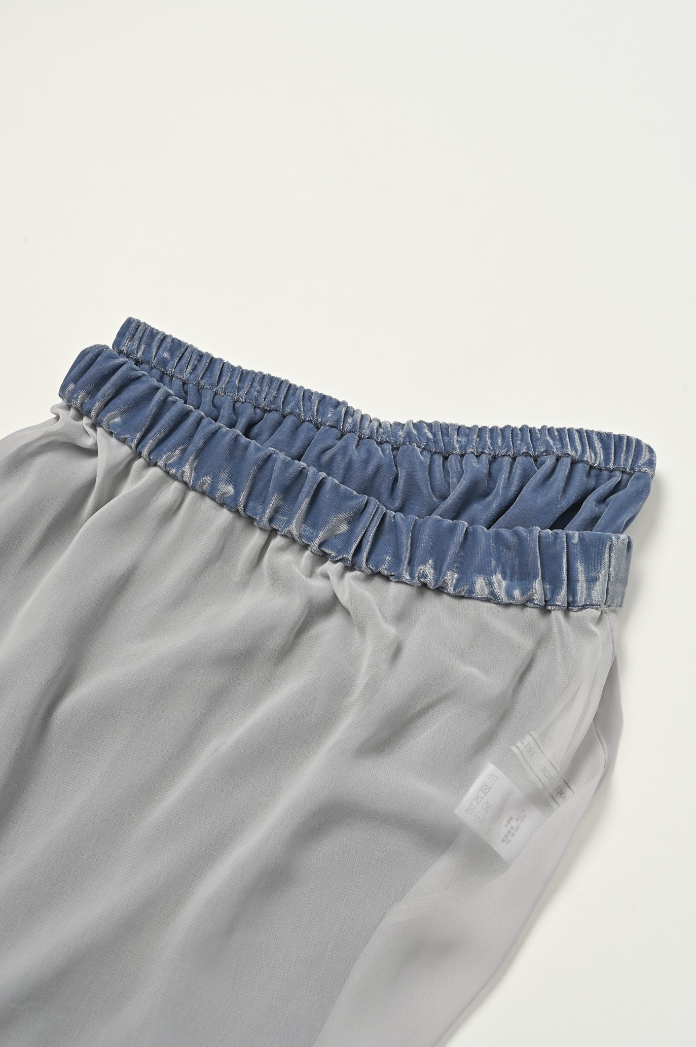 Velvet & Sheer Combo Skirt