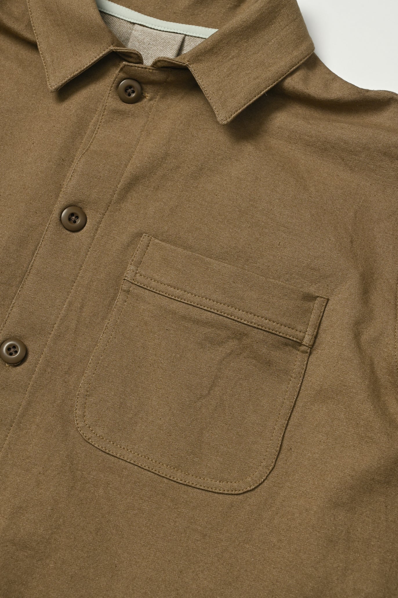 Knit Denim Shirt