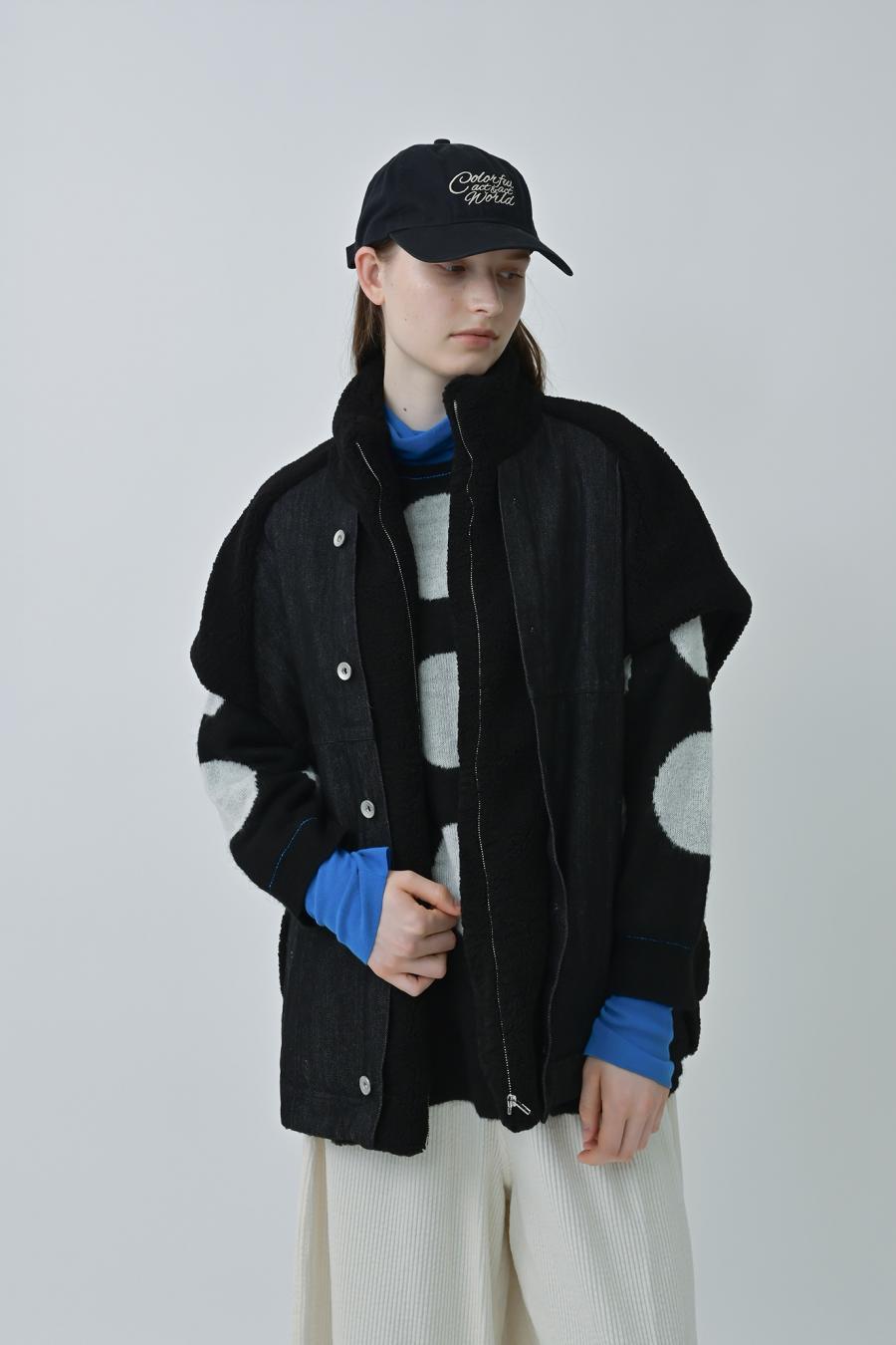 Denim Sherpa Vest